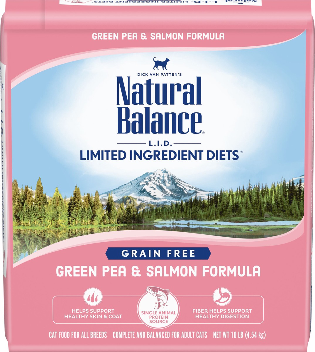 slide 1 of 8, Natural Balance L.I.D. Limited Ingredients Diet Grain Free Green Pea & Salmon Formula Cat Food 10 lb, 10 lb