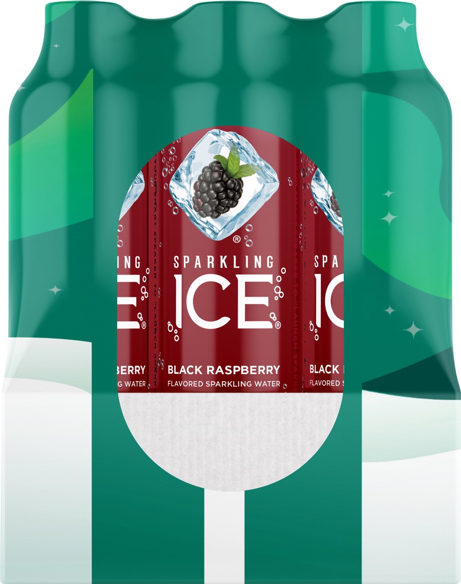 slide 8 of 8, Sparkling ICE Green Variety Pack - Black Raspberry, Orange Mango, Fruit Punch, Black Cherry, 12 ct; 17 fl oz