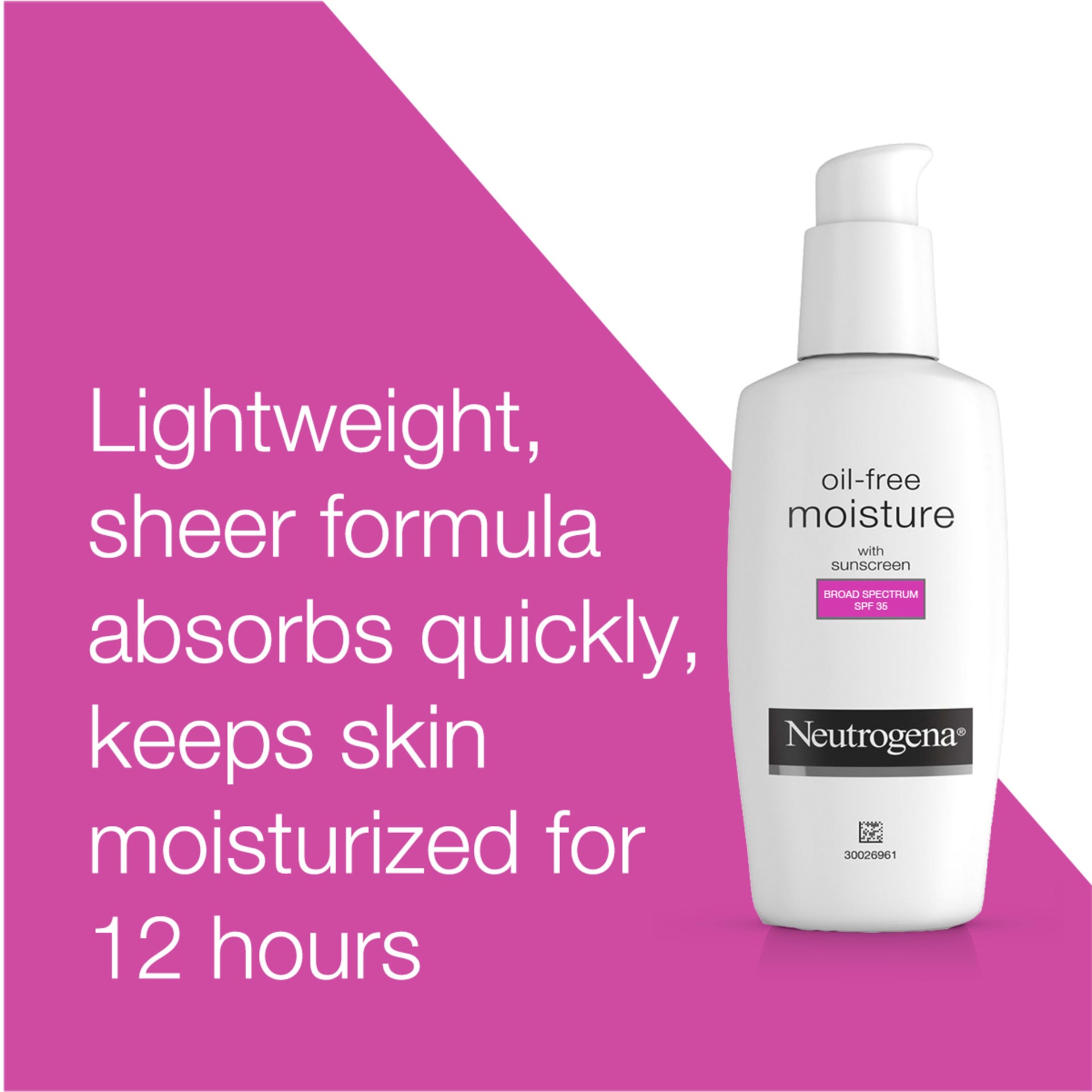 slide 3 of 5, Neutrogena Oil-Free Daily Long Lasting Facial Moisturizer & Neck Cream with SPF 35 Sunscreen & Glycerin, Non-Greasy, Oil-Free & Non-Comedogenic Face Moisturizer, 2.5 fl. oz, 2.50 fl oz