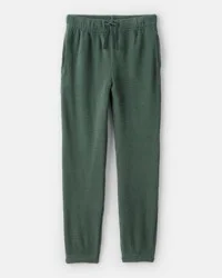 Oshkosh Girls Waffle Knit Joggers - Green Green 5