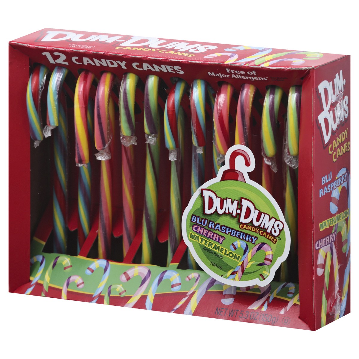 slide 6 of 13, Dum Dums Candy Canes - 12 ct, 6 oz