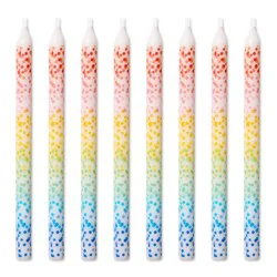 American Greetings Multi-Colored Scattered Dots Birthday Candles - 8 Count