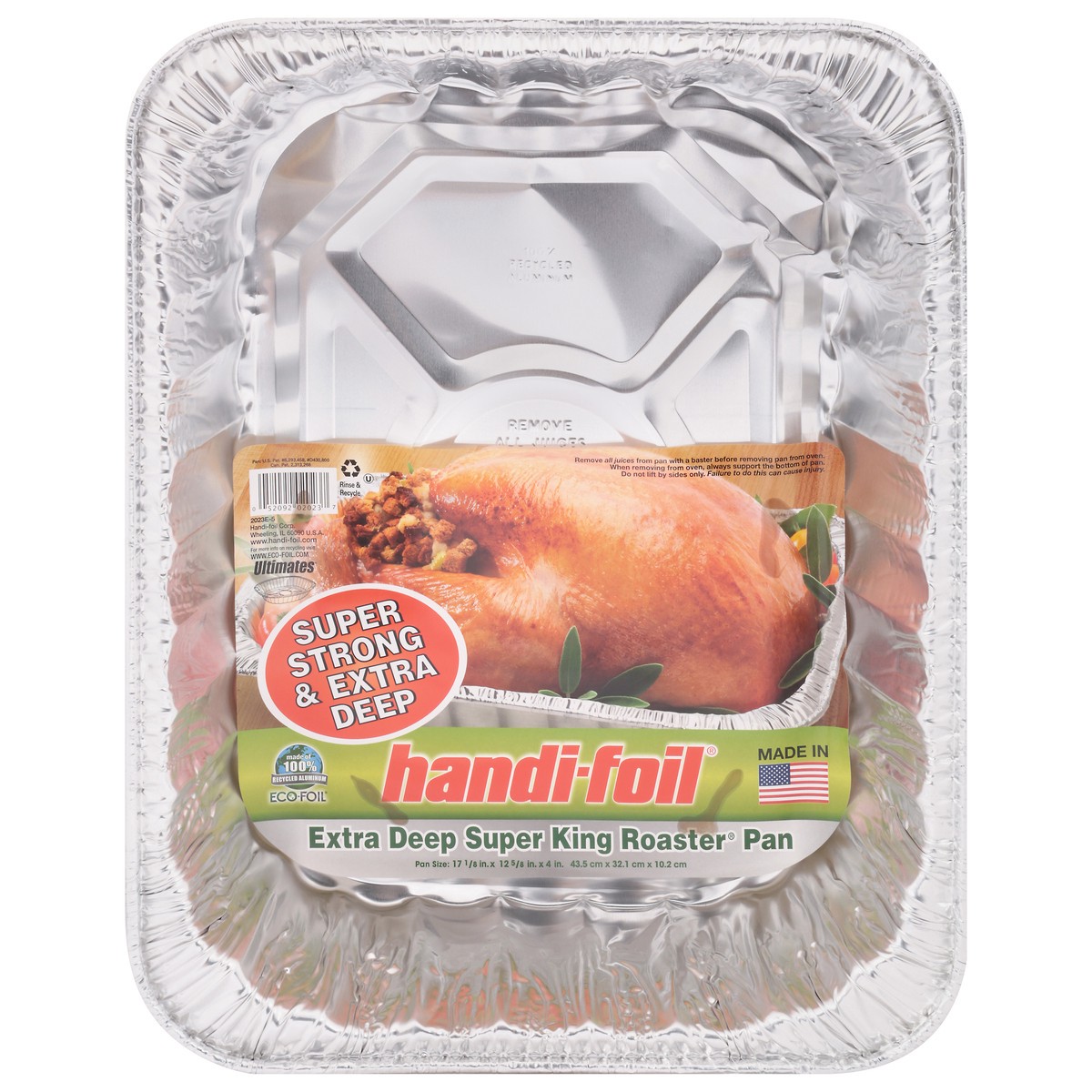 slide 1 of 9, Handi-foil Extra Deep Super King Roaster Pan 1 ea, 1 ct