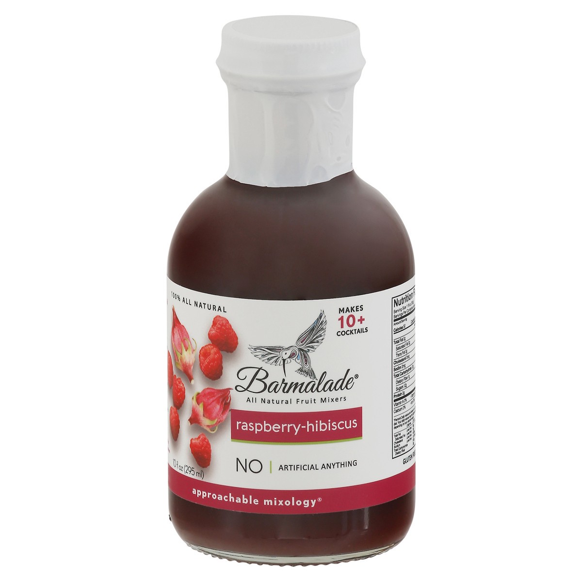 slide 3 of 9, Barmalade All Natural Raspberry-Hibiscus Fruit Mixers 10 fl oz, 10 fl oz