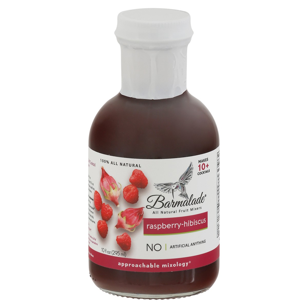 slide 1 of 9, Barmalade All Natural Raspberry-Hibiscus Fruit Mixers 10 fl oz, 10 fl oz