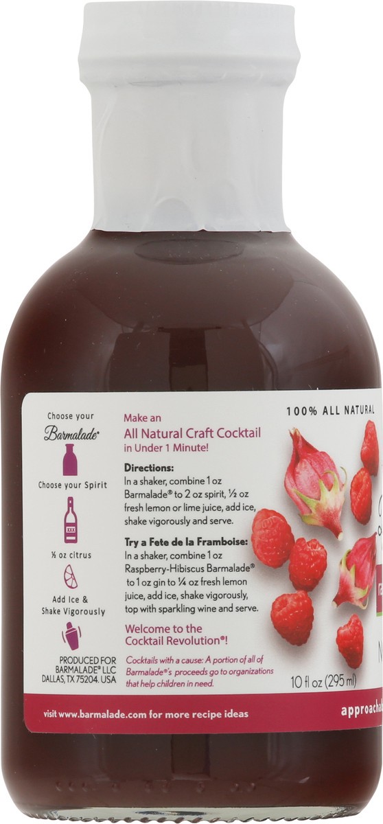 slide 4 of 9, Barmalade All Natural Raspberry-Hibiscus Fruit Mixers 10 fl oz, 10 fl oz