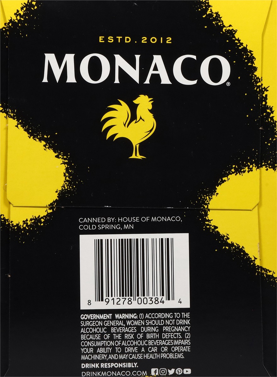 slide 4 of 12, Monaco Feel the Sun Hard Lemonade 6 - 12 oz Cans, 72 oz