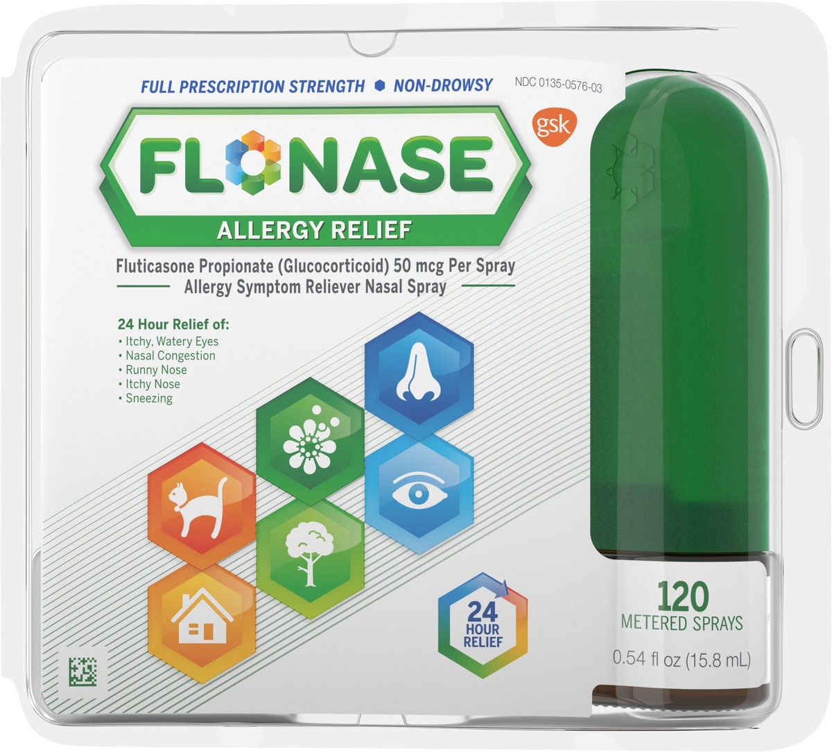 slide 4 of 10, Flonase Allergy Relf Spray, 0.54 fl oz