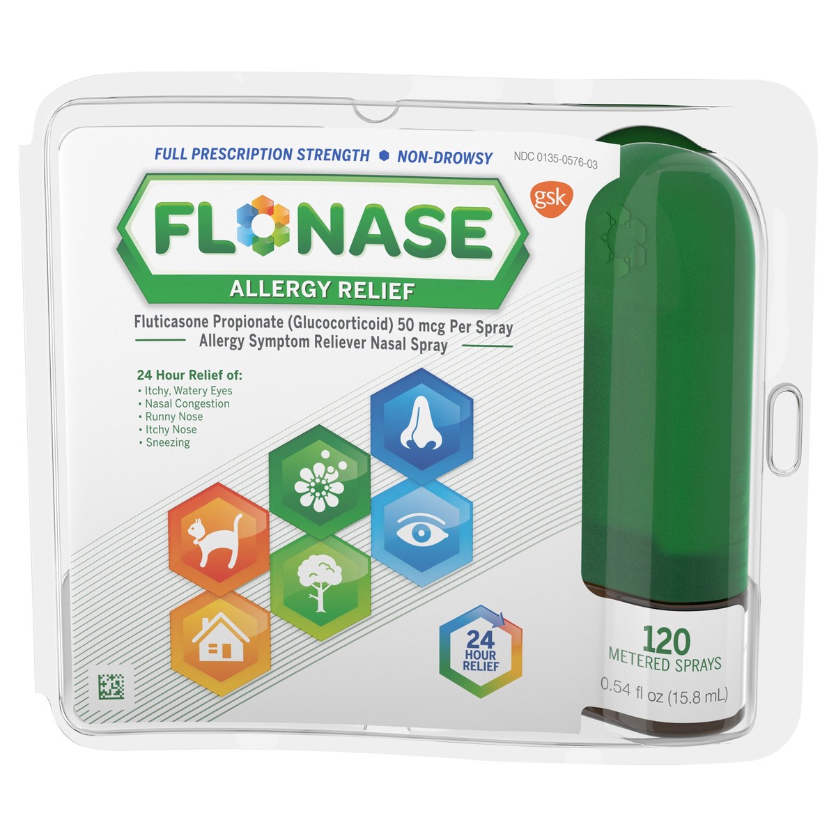 slide 10 of 10, Flonase Allergy Relf Spray, 0.54 fl oz