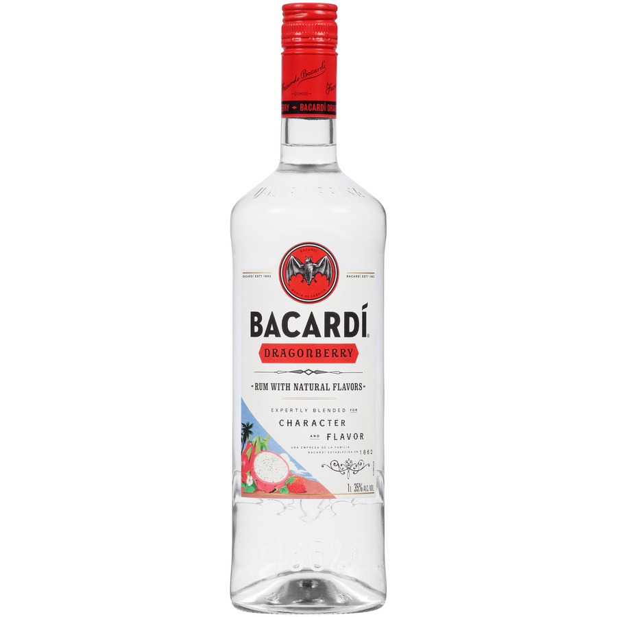 slide 1 of 4, Bacardi Dragon Berry Ltr, 1 liter