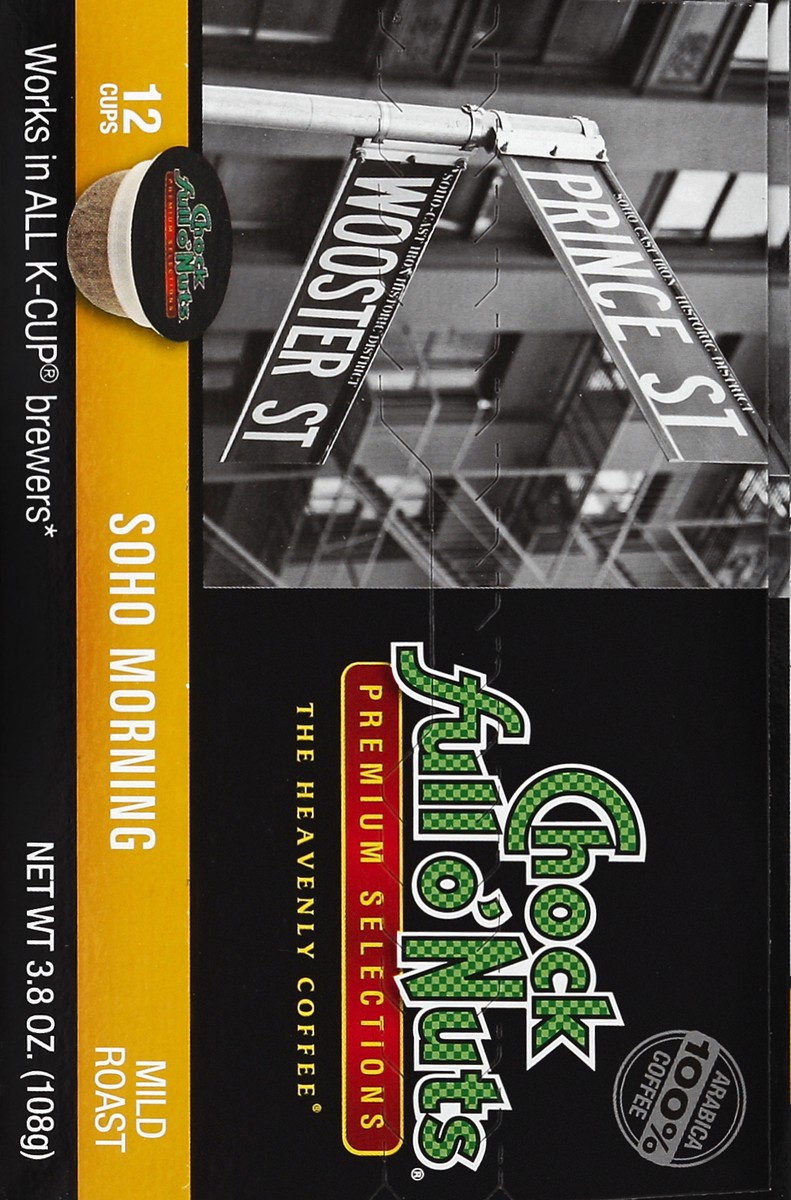 slide 3 of 4, Chock Full O' Nuts Soho Morning Mild Roast Coffee Single Serve Pods - 3.8 oz, 3.8 oz