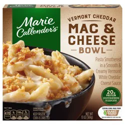 Marie Callender''s Vermont Cheddar Mac and Cheese Bowl, Frozen Meal, 13 oz.