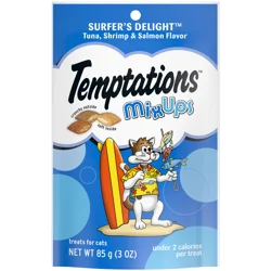 Whiskas Temptations Mix Ups Surfers' Delight Cat Care & Treats 3 oz. Pouch