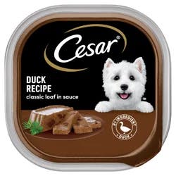 Cesar Duck Recipe Classic Loaf in Sauce Canine Cuisine 3.5 oz. Tray