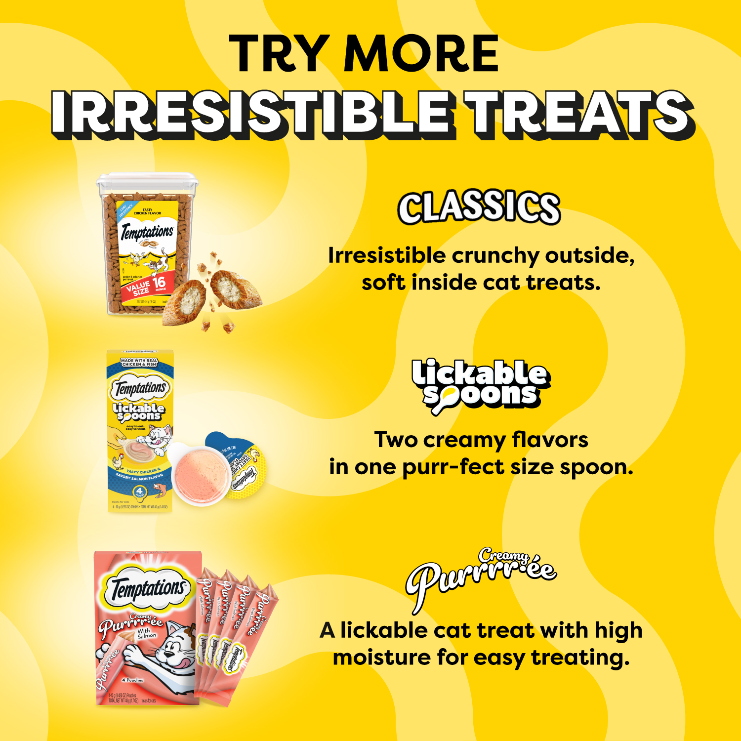 slide 5 of 8, Temptations MixUps Catnip Fever Cat Treats 3 oz. Pouch, 3 oz