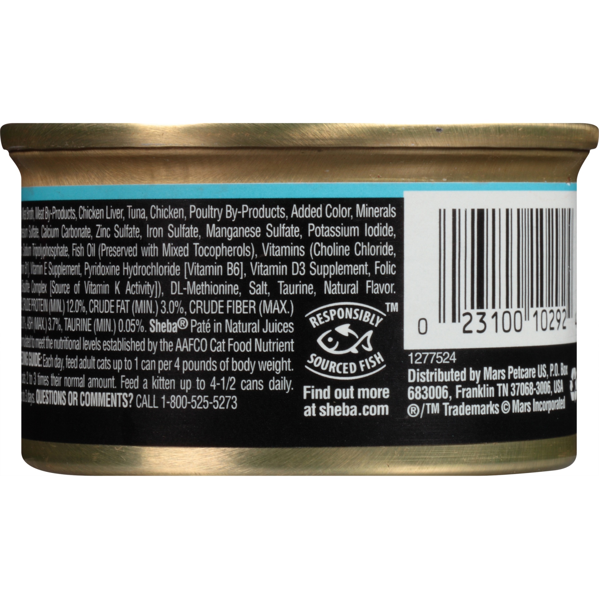 slide 6 of 8, Sheba Pate in Natural Juices Whitefish & Tuna Entree Cat Food 24-, 24 ct; 3 oz