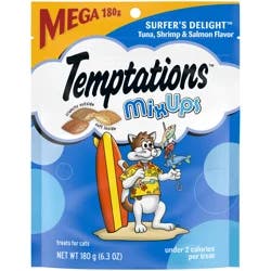 Temptations MixUps Surfers Delight Tuna, Shrimp & Salmon Flavor Treats for Cats 6.3 oz