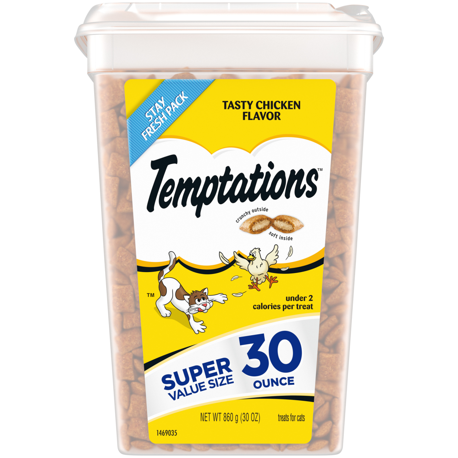 slide 1 of 8, Temptations Tasty Chicken Flavor Treats for Cats Super Value Size 30 oz, 30 oz