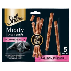 Sheba Meaty Tender Stick Salmon Flavor Cat Treats 5 - 4 g Sticks
