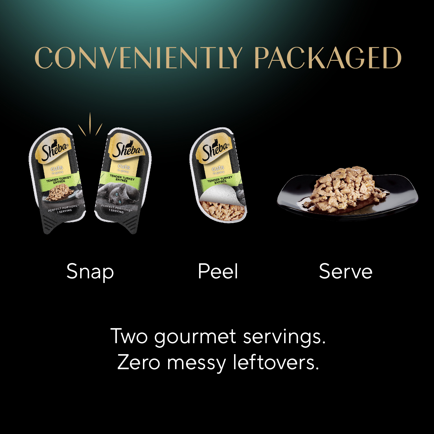 slide 4 of 8, Sheba Perfect Portions Cuts in Gravy Premium Cat Food Variety Pack 72 - 37.5 g Packs, 72 ct