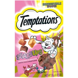 TEMPTATIONS ShakeUps Crunchy and Soft Cat Treats, Crustacean Celebration Flavor, 2.47 oz. Pouch
