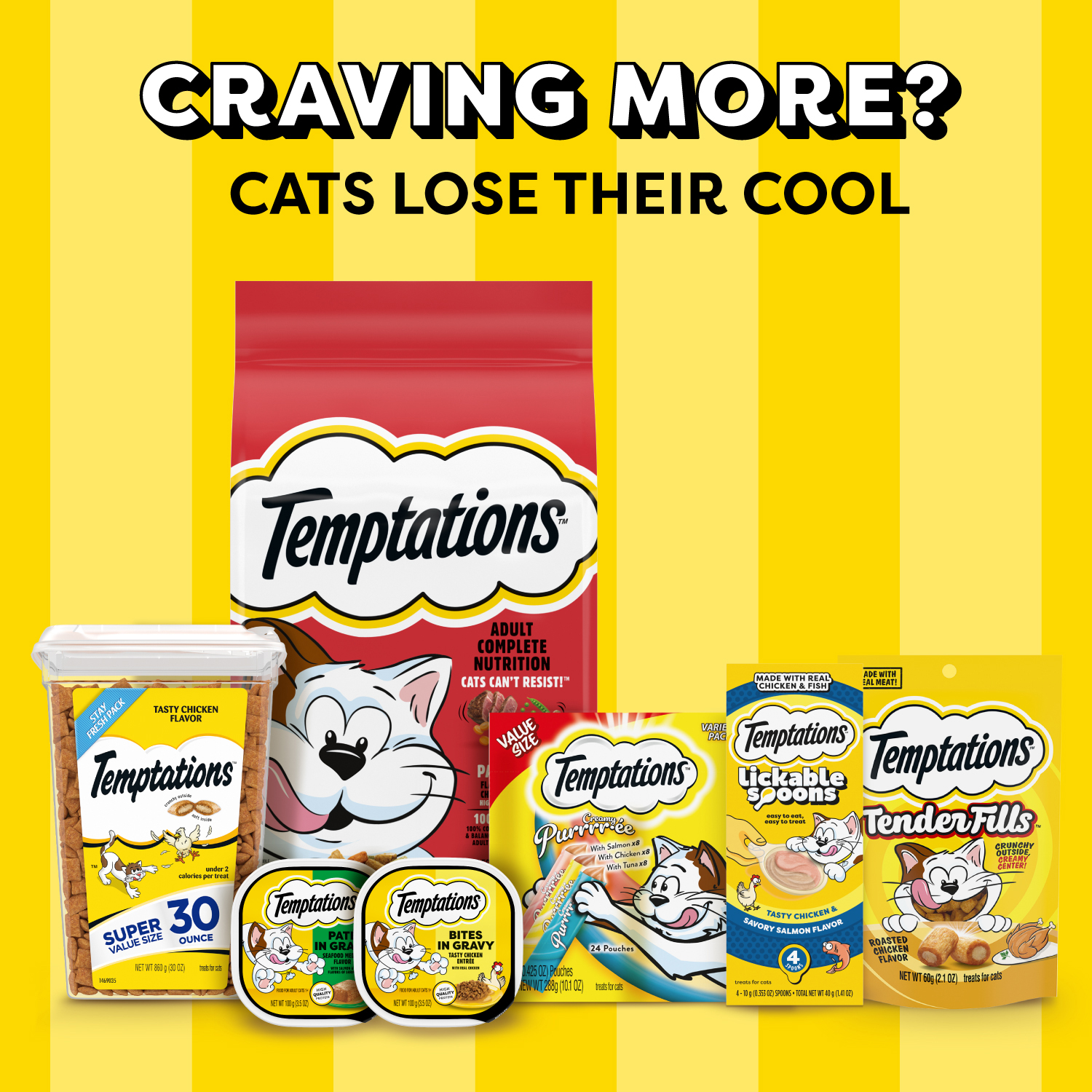 slide 5 of 8, Temptations ShakeUps Clucky Carnival Chicken, Turkey & Catnip Flavors Treats for Cats 2.47 oz, 2.47 oz