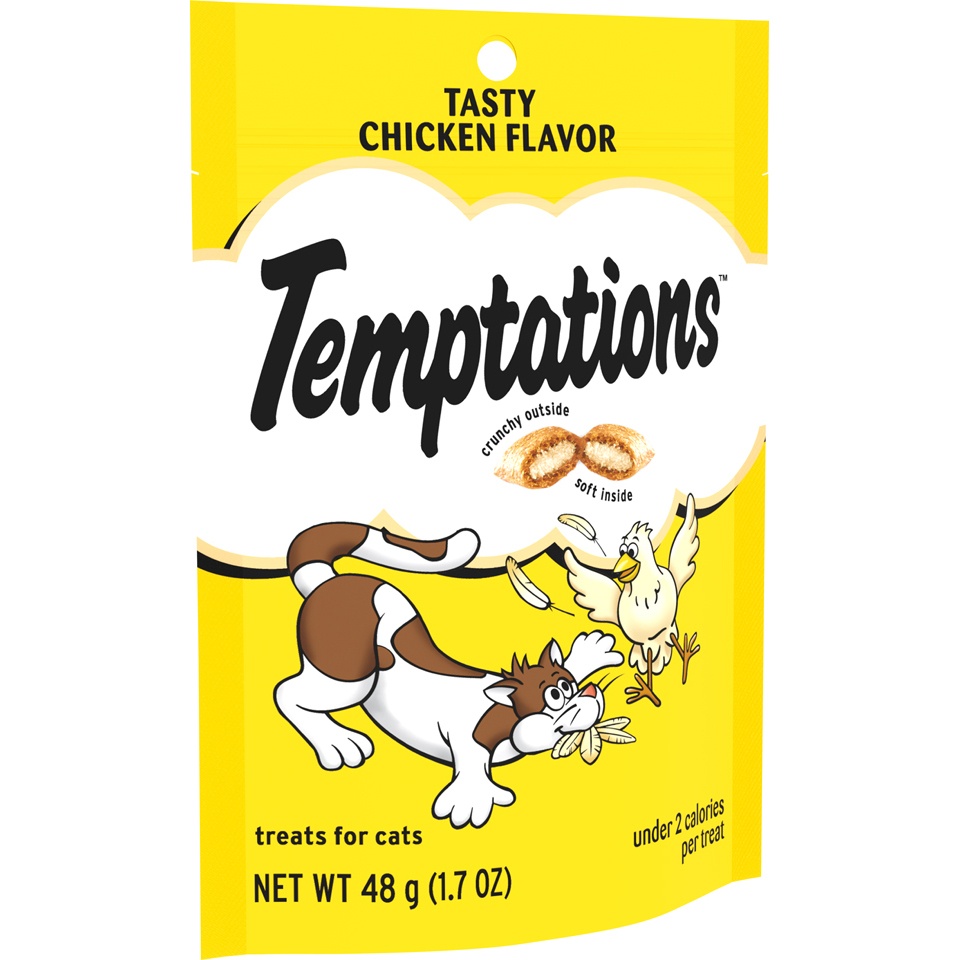 slide 5 of 9, Temptations Classic Treats For Cats Tasty Chicken Flavor, 1.7 oz
