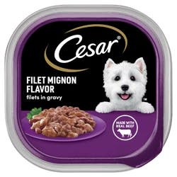 Cesar Filets in Gravy Filet Mignon Flavor Canine Cuisine 3.5 oz