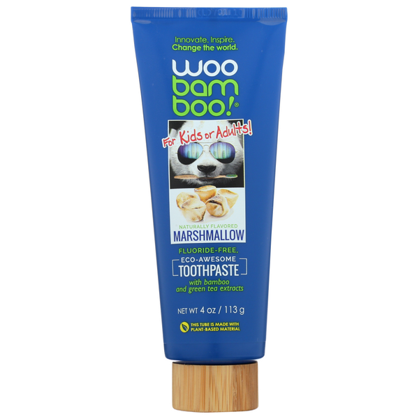 slide 1 of 1, WooBamboo Marshmallow Toothpaste, 4 oz