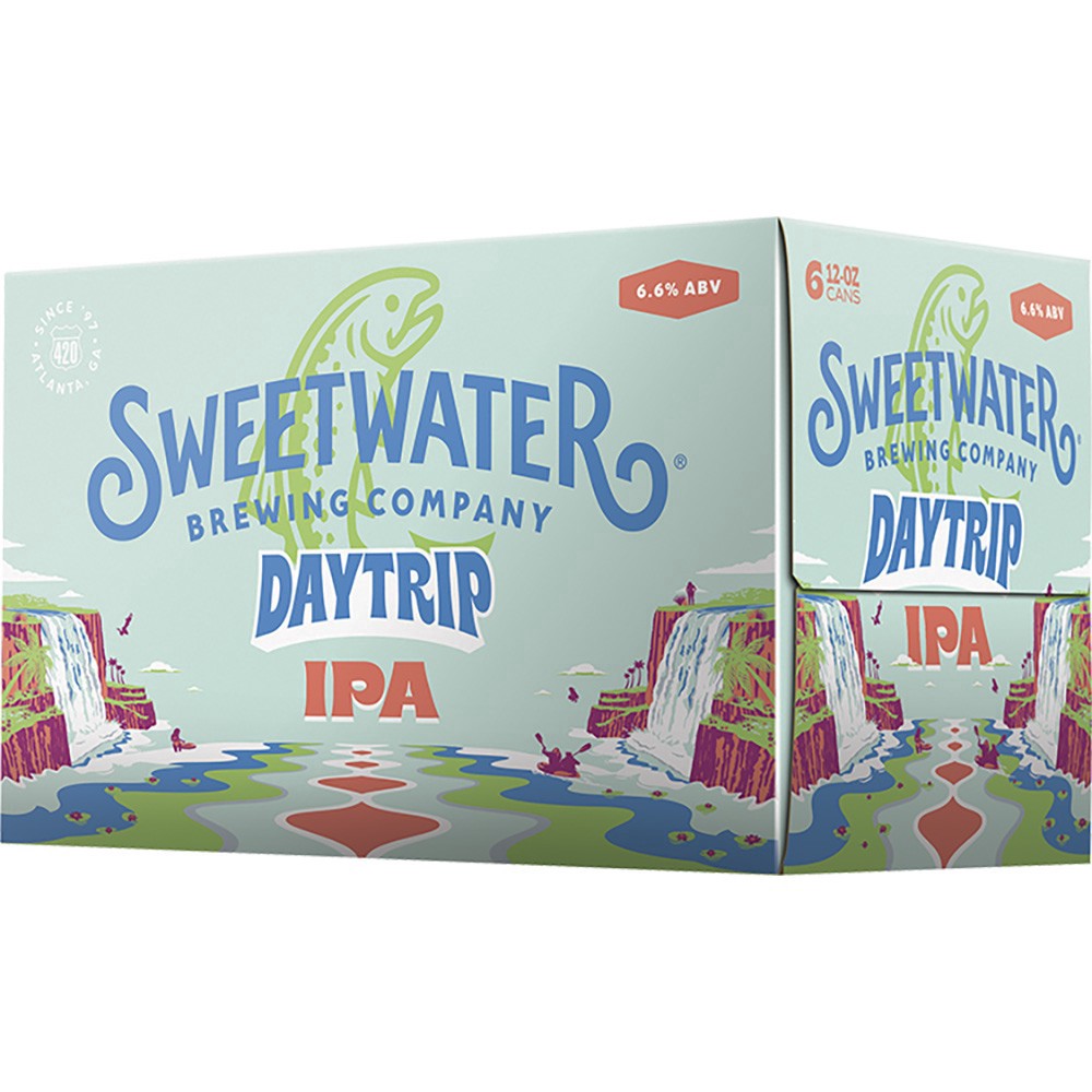 slide 1 of 1, SweetWater Brewing Company DayTrip IPA Beer 6 - 12 oz Cans, 6 ct