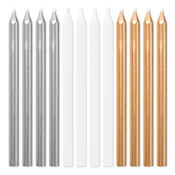 American Greetings Long Thin Assorted Metallic Birthday Candles
