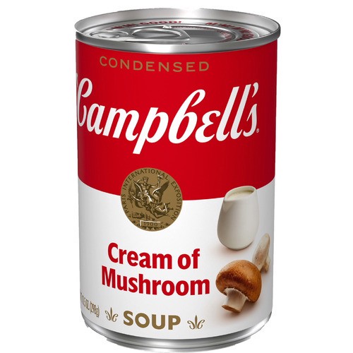 slide 1 of 1, Campbell's® condensed cream of mushroom soup, 10.75 oz