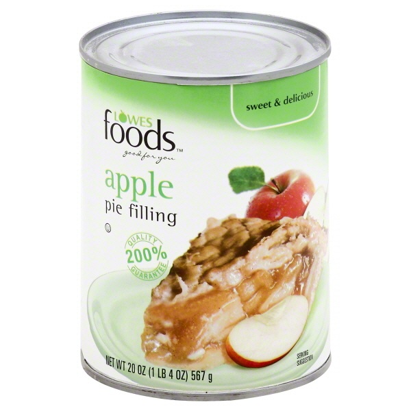 slide 1 of 1, Lowes Foods Pie Filling Apple, 21 oz