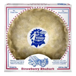 The Village PieMaker Strawberry Rhubarb Pie - 48 oz
