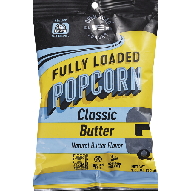 slide 1 of 1, Open Road Classic Butter Popcorn, 1.25 oz