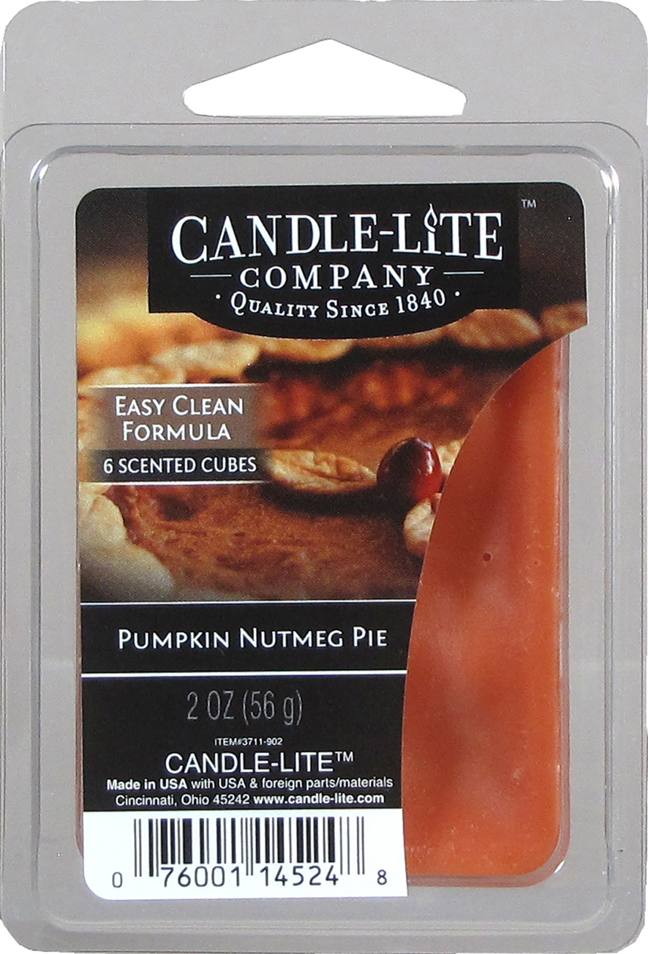 slide 1 of 1, Candle-Lite Pumpkin Nutmeg Pie Candle Cube, 2 oz