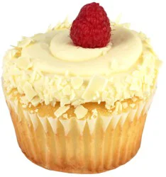 Central Market White Chocolate Raspberry Cupcake