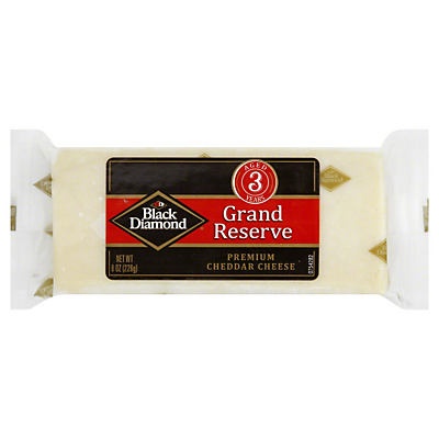 slide 1 of 5, Black Diamond Grand Reserve Premium Cheddar Cheese, 8 oz