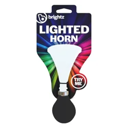 Brightz LED Lighted Bike Horn - White Bicycle Horn with Multicolor Lights