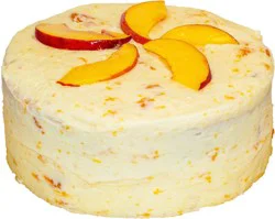 Central Market Peach Buttercream Cake, 9 in