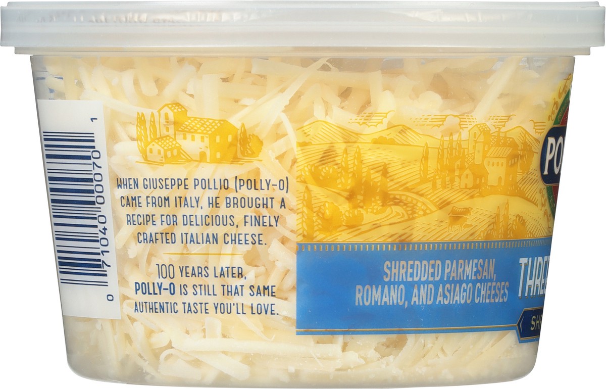 slide 8 of 9, Polly-O Three Cheese Shredded Cheese 5 oz, 5 oz