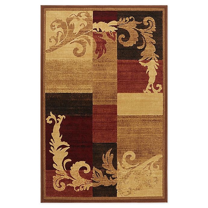 slide 1 of 6, Home Dynamix Catalina Pierre 3'3 x 5'2 Area Rug - Brown/Red, 1 ct