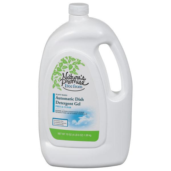 slide 1 of 1, Nature's Promise Free & Clear Automatic Dish Detergent Gel, 70 oz