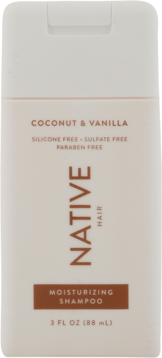 slide 8 of 9, Native Moisturizing Shampoo, Coconut & Vanilla, Sulfate Free, for Women and Men, Travel-sized, 3 oz, 3 fl oz