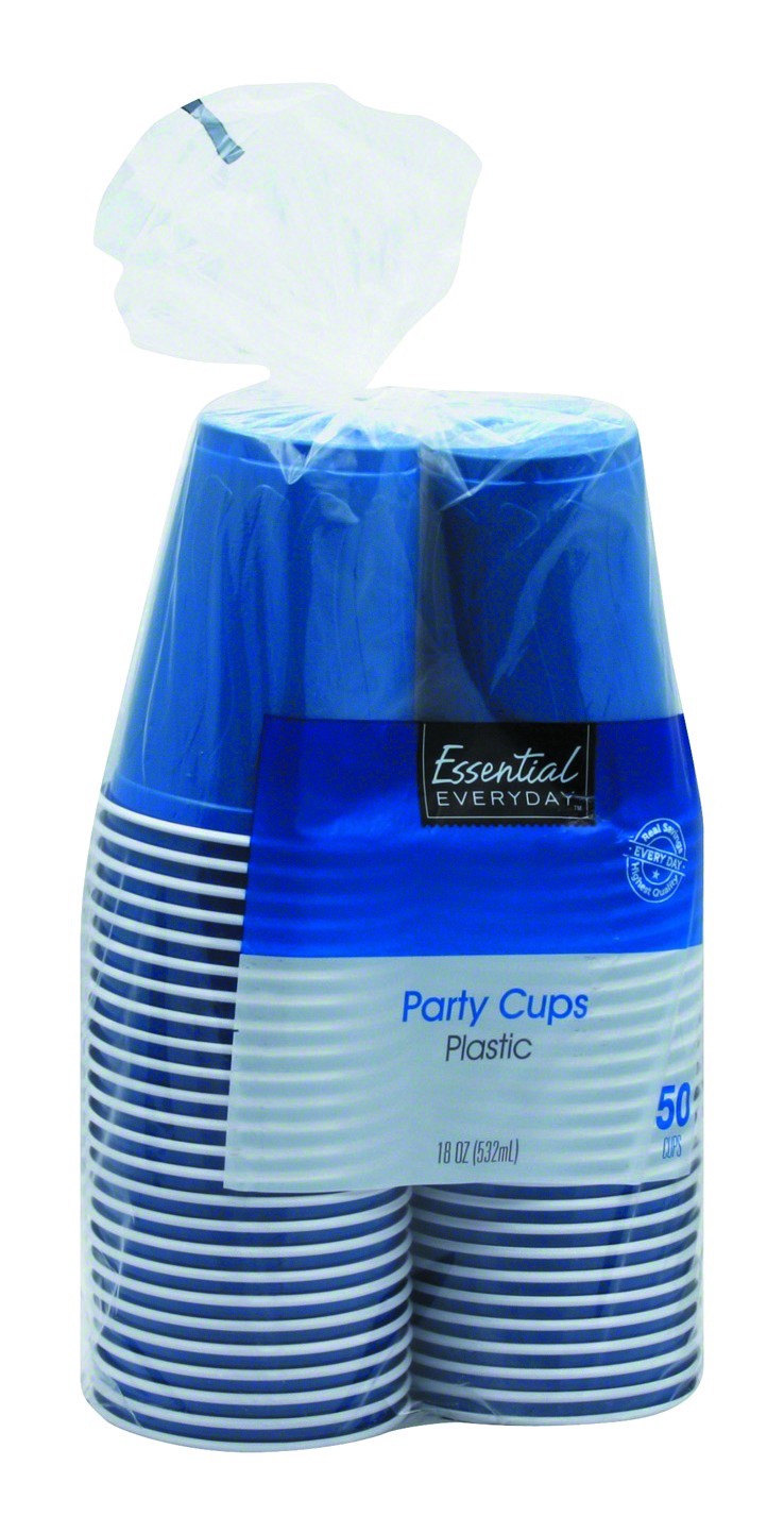 slide 1 of 1, Essential Everyday 18oz Red Party Cup, 50 ct