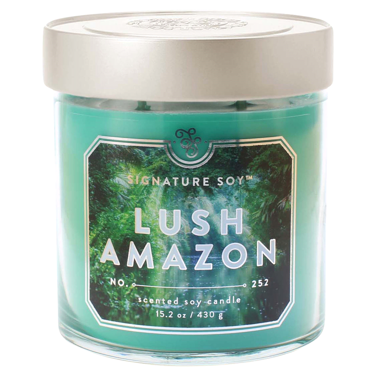 slide 1 of 1, Signature Soy Jar Candle, Lush Amazon, 15.2 oz