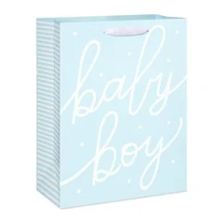 American Greetings Blue Baby Boy Shower Large Gift Bag