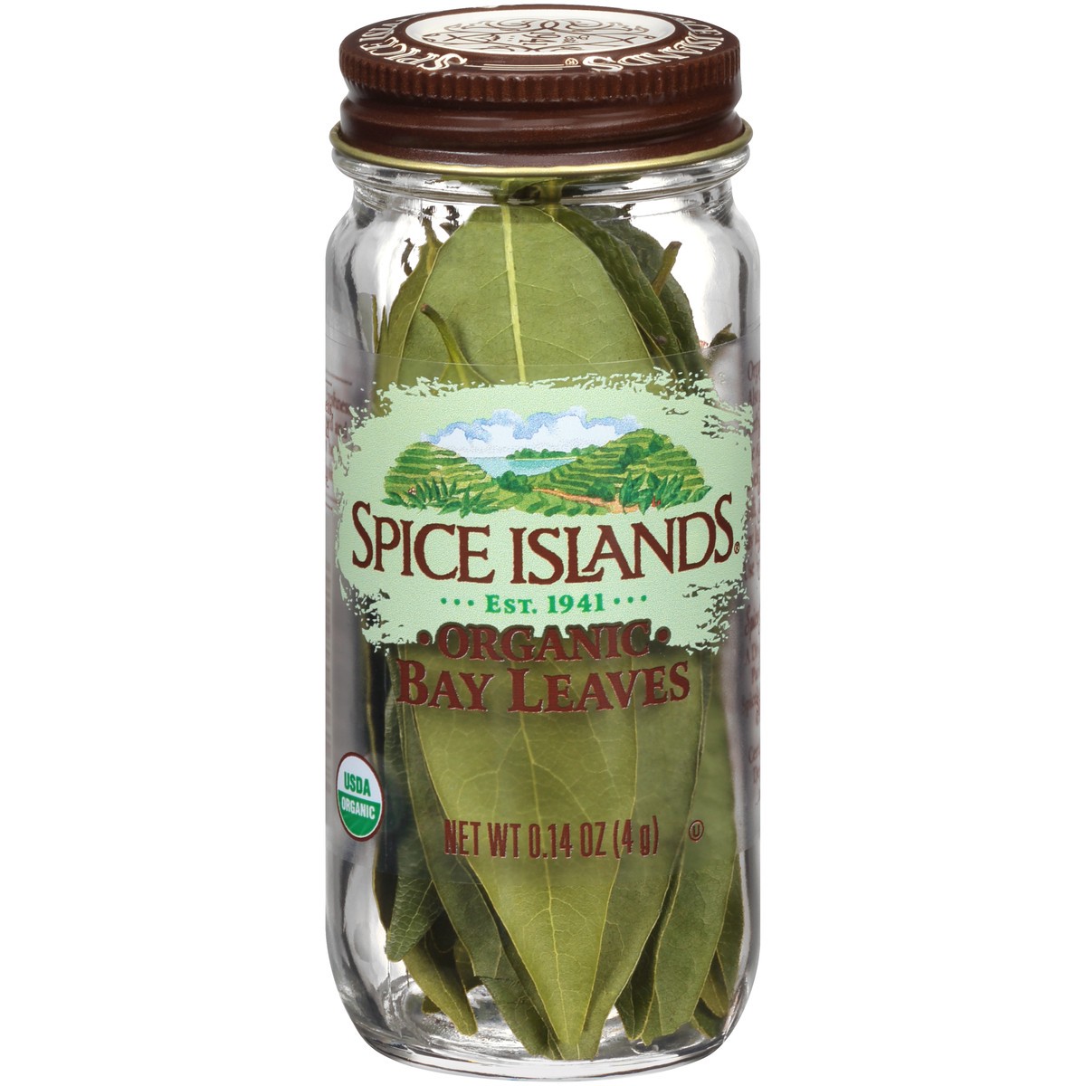 slide 1 of 7, Spice Islands Organic Bay Leaves 0.14 oz. Jar, 0.14 oz