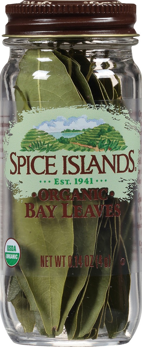 slide 4 of 7, Spice Islands Organic Bay Leaves 0.14 oz. Jar, 0.14 oz