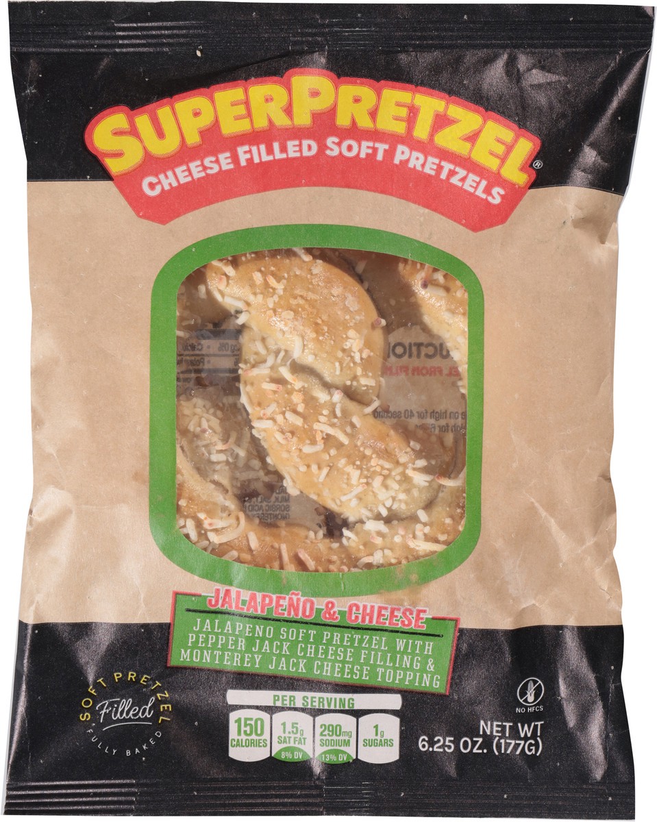 slide 7 of 14, SuperPretzel Jalapeno & Cheese Pretzels 6.25 oz, 6.25 oz
